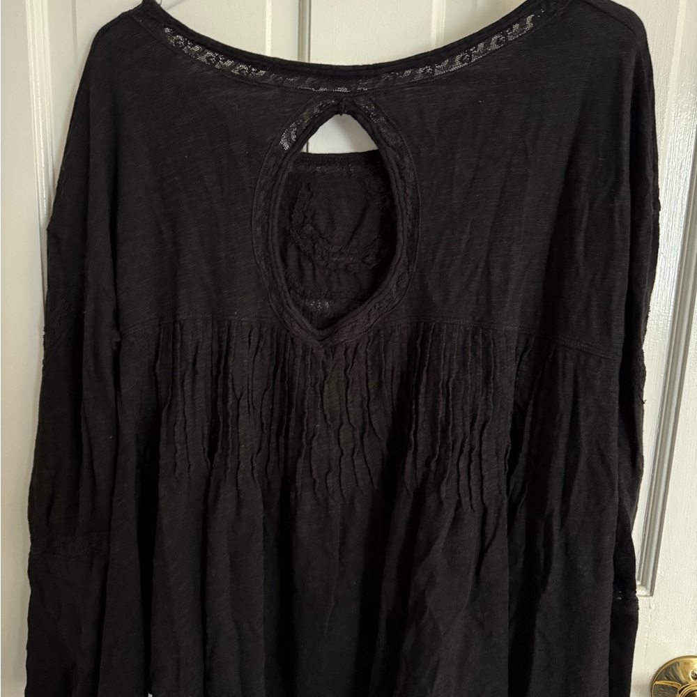 Free People Black Boho Top - Picture 3 of 4